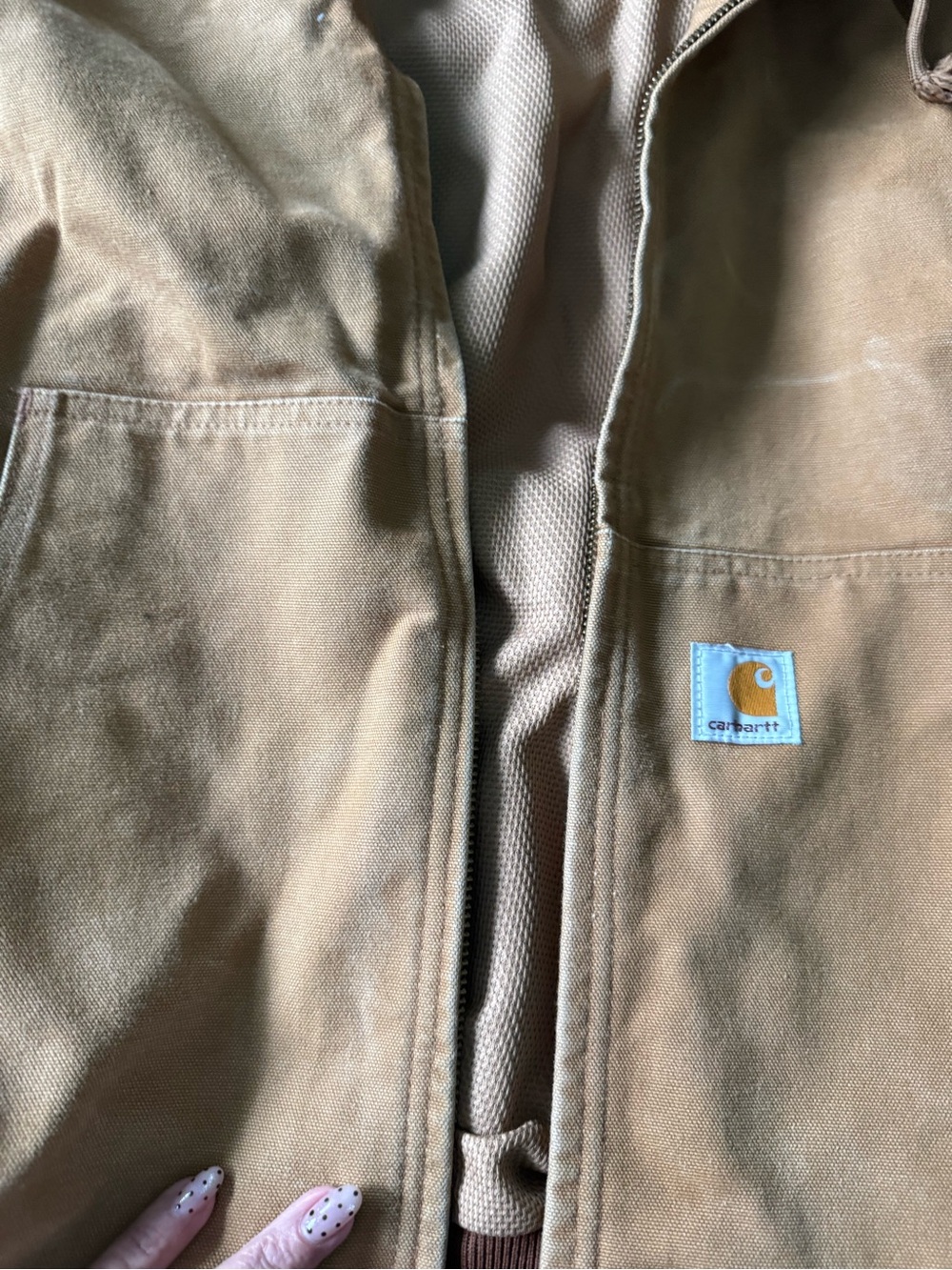 Carhartt Mens Brown Workwear Jacket